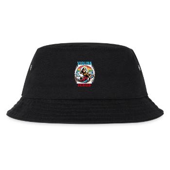 Violin and Jesus Christ music design - Kids’ Bucket Hat - black - Front