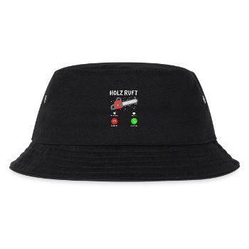 Holz Holzfäller - Kinder Bucket Hat - Schwarz - Vorne