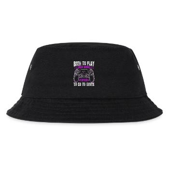 Zum Zocken geboren zur Arbeit gezwungen Gaming - Kinder Bucket Hat - Schwarz - Vorne