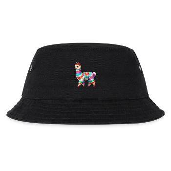 Alpaka - Kinder Bucket Hat - Schwarz - Vorne
