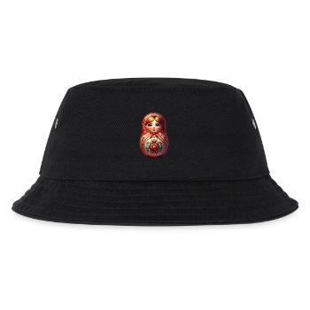 Russian Khokhloma Russland Russen Russische - Kinder Bucket Hat - Schwarz - Vorne