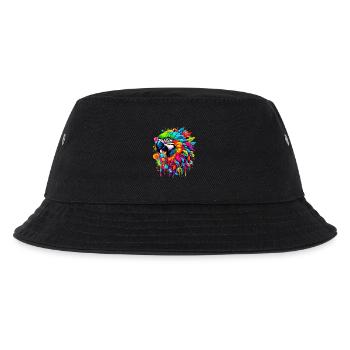 Papagei - Kinder Bucket Hat - Schwarz - Vorne