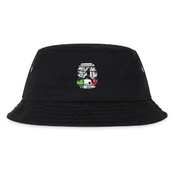 Fußball Italien Torschuss Team Illustration Symbol - Kinder Bucket Hat - Schwarz - Vorne