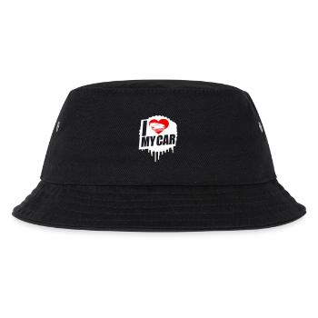 I Love My Car Spruch Liebe Auto Fahren Cool Hobby - Kinder Bucket Hat - Schwarz - Vorne