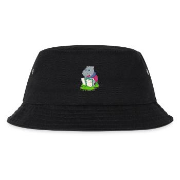 Nilpferd Weihnachten Paket - Kinder Bucket Hat - Schwarz - Vorne
