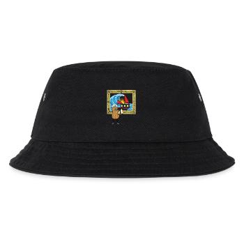 Erdnuss Seefahrer Seemann Segeln Boot Schiff - Kinder Bucket Hat - Schwarz - Vorne