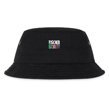 Fischer Security Team Familie Geschenkidee - Kinder Bucket Hat - Schwarz - Vorne