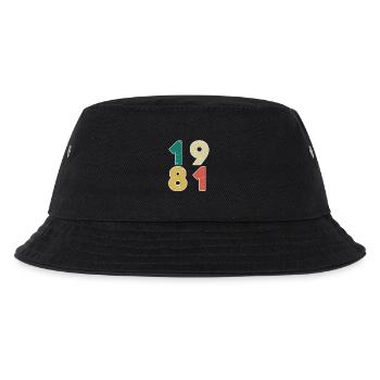 1981 - Year 1981 - Year 1981 - Kids’ Bucket Hat - black - Front