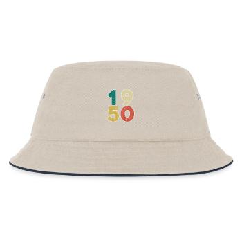 1950 - Born 1950 - Built in 1950 - Kids’ Bucket Hat - ecru/navy - Front