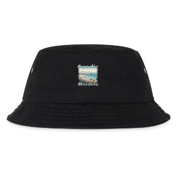 Agadir Morocco beach holiday nature palm trees - Kids’ Bucket Hat - black - Front