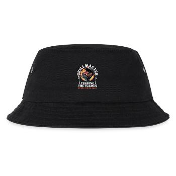 Grillmeister BBQ Barbecue Grill Grilling Saying - Kids’ Bucket Hat - black - Front