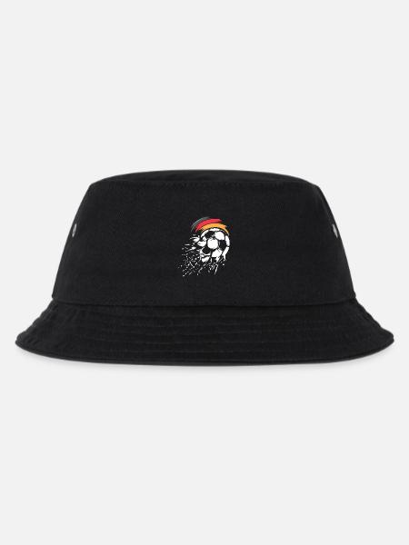 Fußball Team Deutschland Ball Explosion Grafik - Kinder Bucket Hat - Schwarz