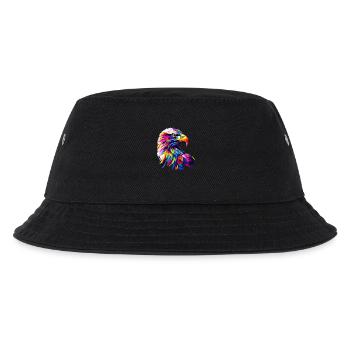 Aigle Pop Art Couleurs vives Aigle royal Pygargue à queue blanche - Bob Enfant - noir - Devant