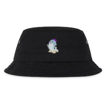 Dolphin Pensioner Walking Stick - Kids’ Bucket Hat - black - Front