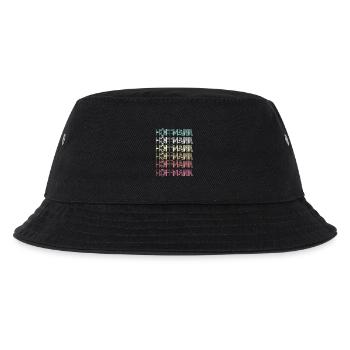 Hoffmann Retro Surname Family Gift - Kids’ Bucket Hat - black - Front