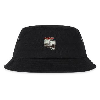 London UK Vintage - Kinder Bucket Hat - Schwarz - Vorne