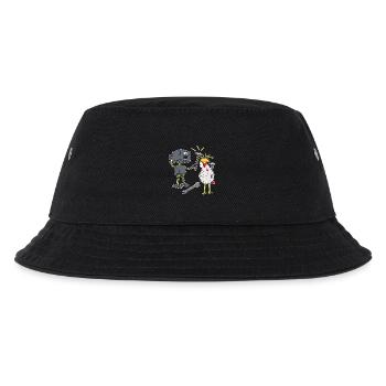 Handwerker Robotter Huhn Werkzeug Maschine Technik - Kinder Bucket Hat - Schwarz - Vorne