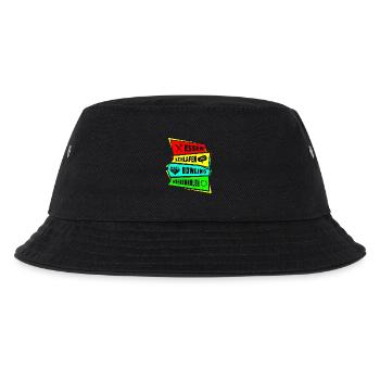 Eat Sleep Repeat bowling - Kids’ Bucket Hat - black - Front