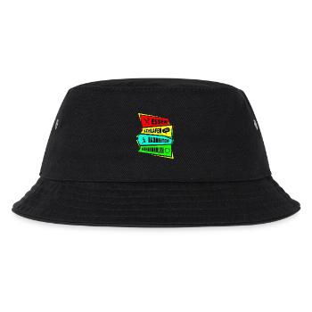 Eat Sleep Repeat badminton - Kids’ Bucket Hat - black - Front