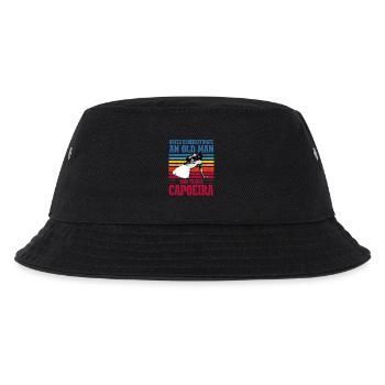 Unterschätzen Sie niemals einen alten Mann, der Capoeira trainiert - Kinder Bucket Hat - Schwarz - Vorne