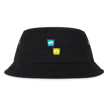 Tierheim Tierfreund Tierschutz Katzen Ukraine - Kinder Bucket Hat - Schwarz - Vorne