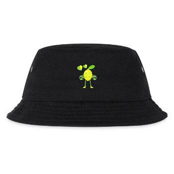 Zitrone Kraftsport Gewicht GYM Übung Muskeln - Kinder Bucket Hat - Schwarz - Vorne