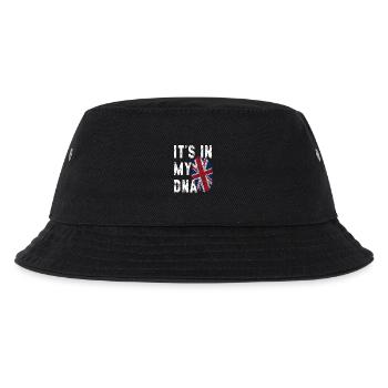 ES IST IN MEINER DNA Britische Flagge England Großbritannien Großbritannien - Kinder Bucket Hat - Schwarz - Vorne