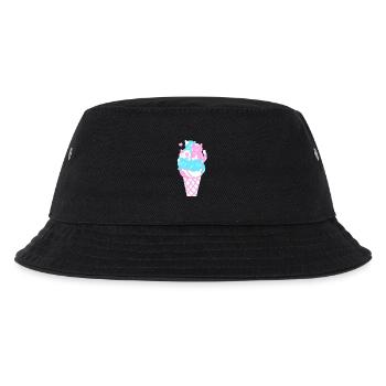 Eis Eiscreme - Kinder Bucket Hat - Schwarz - Vorne