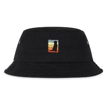 Dog Drawing Vintage Look - Kids’ Bucket Hat - black - Front
