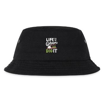 Garten Gartenarbeit - Kinder Bucket Hat - Schwarz - Vorne