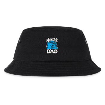Monstertruck Vater - Kinder Bucket Hat - Schwarz - Vorne