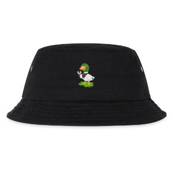 Duck Magnet - Kids’ Bucket Hat - black - Front