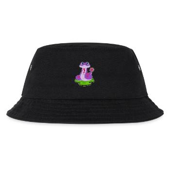 Schlange Donut - Kinder Bucket Hat - Schwarz - Vorne