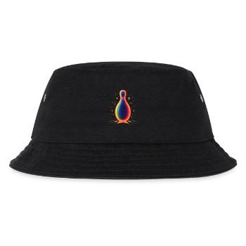 Retro Bowling Pin - Kinder Bucket Hat - Schwarz - Vorne