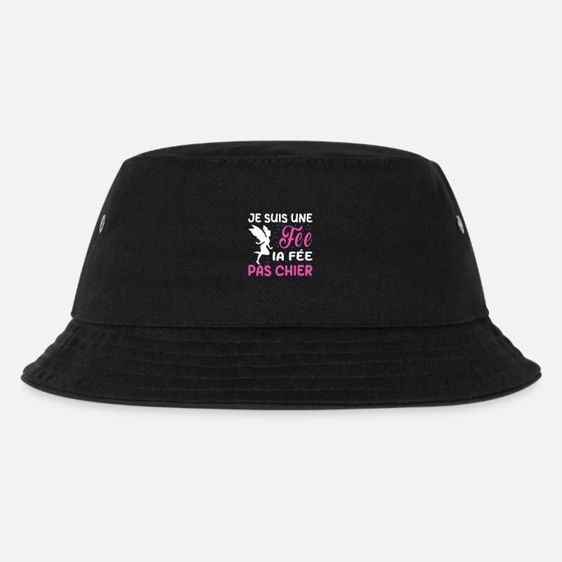 Ich bin eine Fee, die Fee, nicht Scheiße - Kinder Bucket Hat - Schwarz