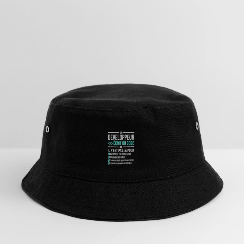 Developer Writing Code Kids’ Bucket Hat