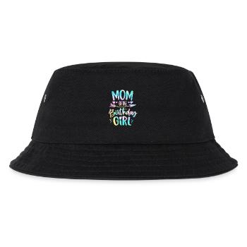 Mom of the Birthday Girl Tie Dye Colorful Bday Mom - Kids’ Bucket Hat - black - Front
