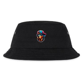 Hund - Kinder Bucket Hat - Schwarz - Vorne