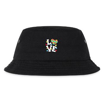 Autismus Bewusstsein - Kinder Bucket Hat - Schwarz - Vorne