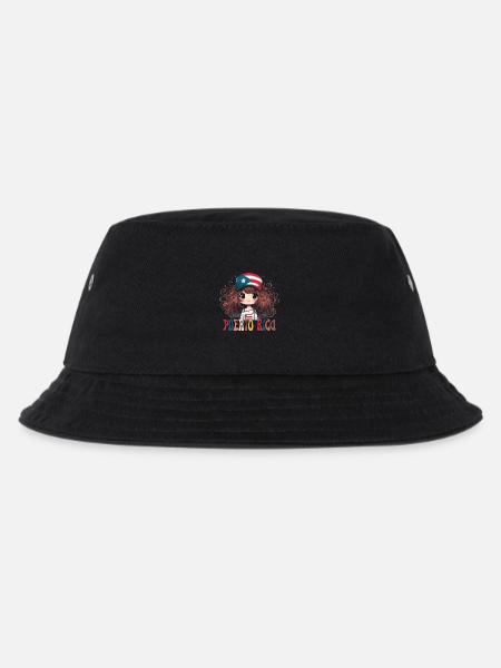 PUERTO RICO süßes Mädchen - Kinder Bucket Hat - Schwarz
