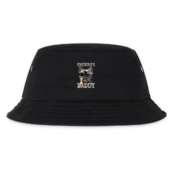 Frenchie Daddy Dad Father's Day Great Dane - Kids’ Bucket Hat - black - Front
