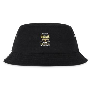Drohnen Quadrocopter RC Drohnenpilot - Kinder Bucket Hat - Schwarz - Vorne