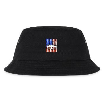 Drohne amerikanische Flagge Quadrocopter Pilot - Kinder Bucket Hat - Schwarz - Vorne