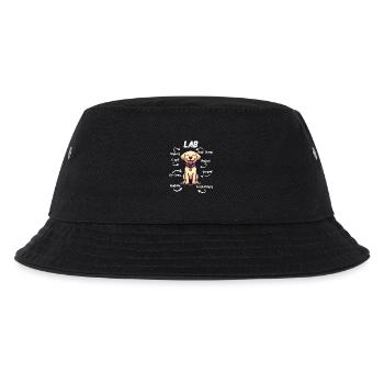 Labrador Lab Hund Hundemama Vierbeiner Niedich - Kinder Bucket Hat - Schwarz - Vorne