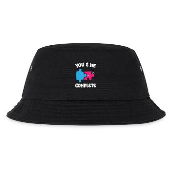 You and Me Complete Funny Puzzle - Kids’ Bucket Hat - black - Front