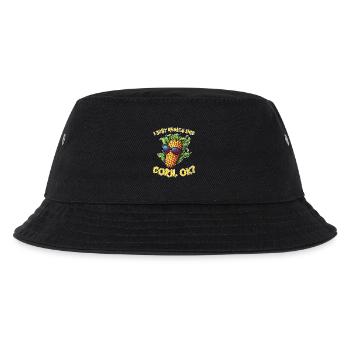 Maiskolben Spruch Mais Lustige Maiskolben Geschenk - Kinder Bucket Hat - Schwarz - Vorne