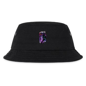 Halloween - Hexe Geometrischer Effekt Mauve - Kinder Bucket Hat - Schwarz - Vorne