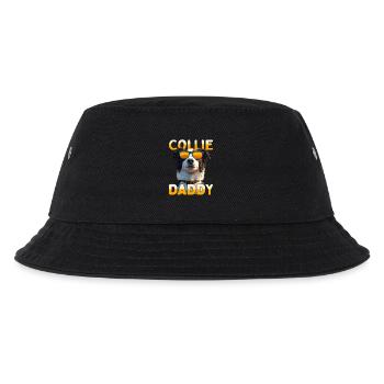 Border Collie Daddy Dogs Dad Father's Day Collie Dad - Kids’ Bucket Hat - black - Front
