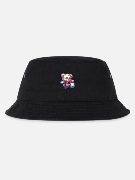Ours en peluche mignon jouant au football personnage de bande dessinée enfants - Bob Enfant - noir