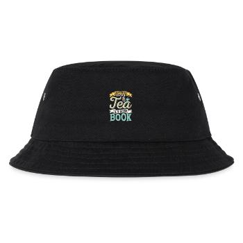 Happiness Is A Cup Of Tea & A Good Book Tea Drinke - Kinder Bucket Hat - Schwarz - Vorne